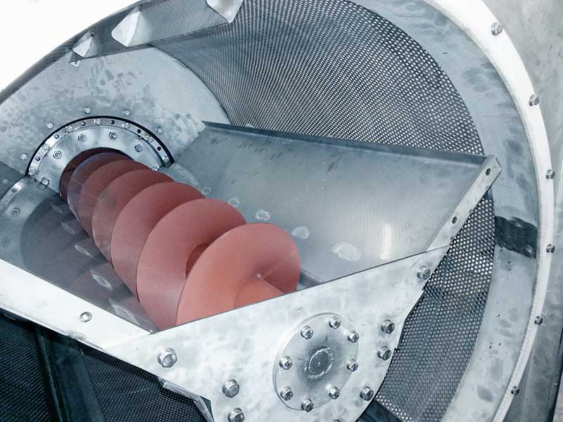 Rotary drum screen